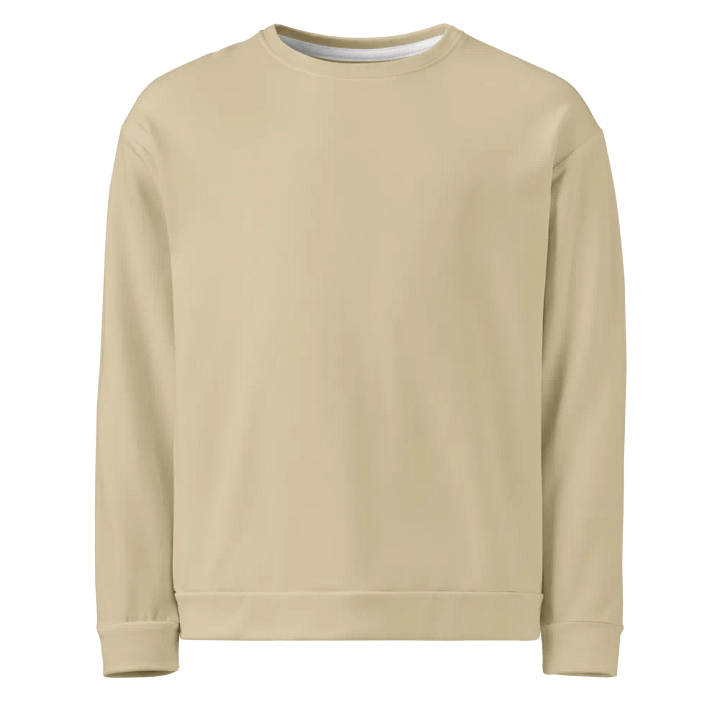 Plain Light Yellow Light Summer Unisex Recycled Polyester Heavyweight Premium Sweatshirt by Treasure Pie product image (1)