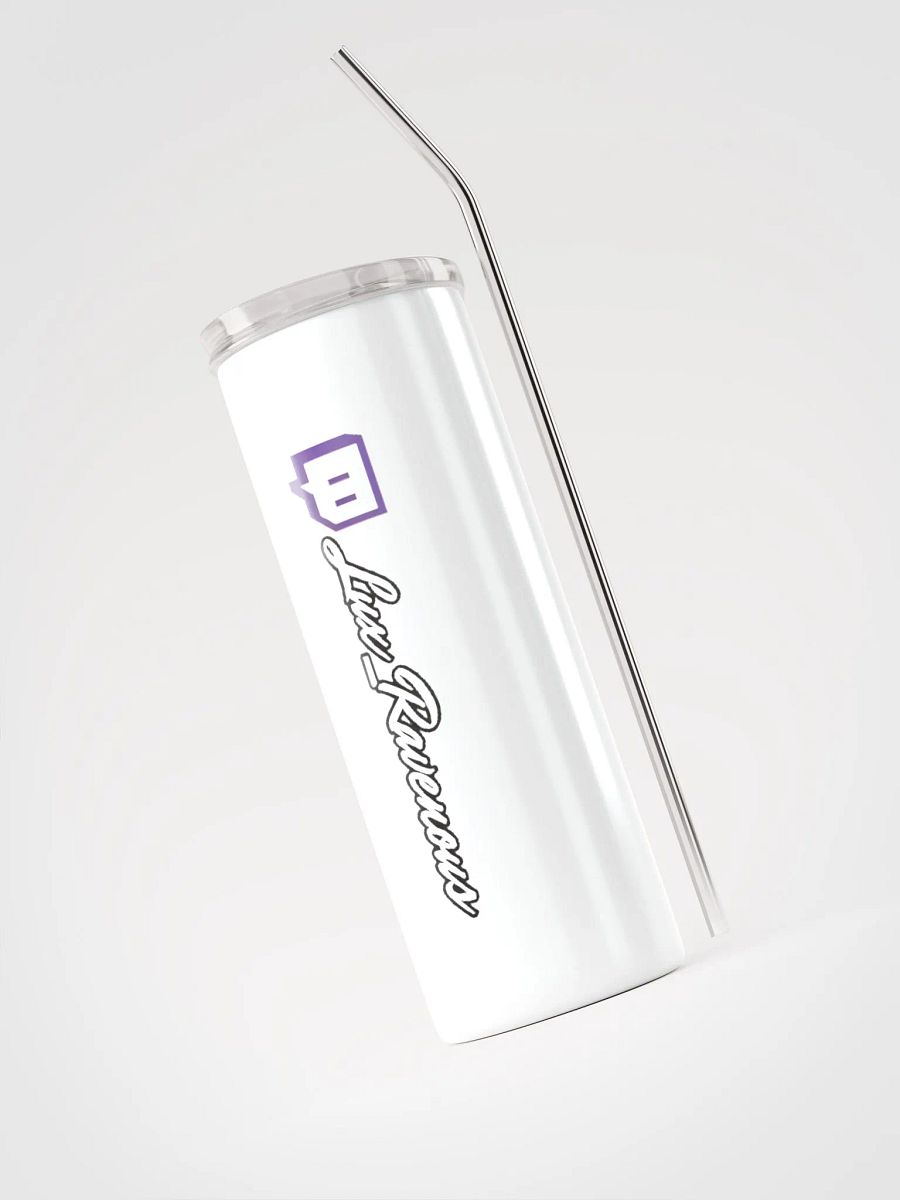 Twitch Themed Steel Tumbler with Reusable Straw product image (3)