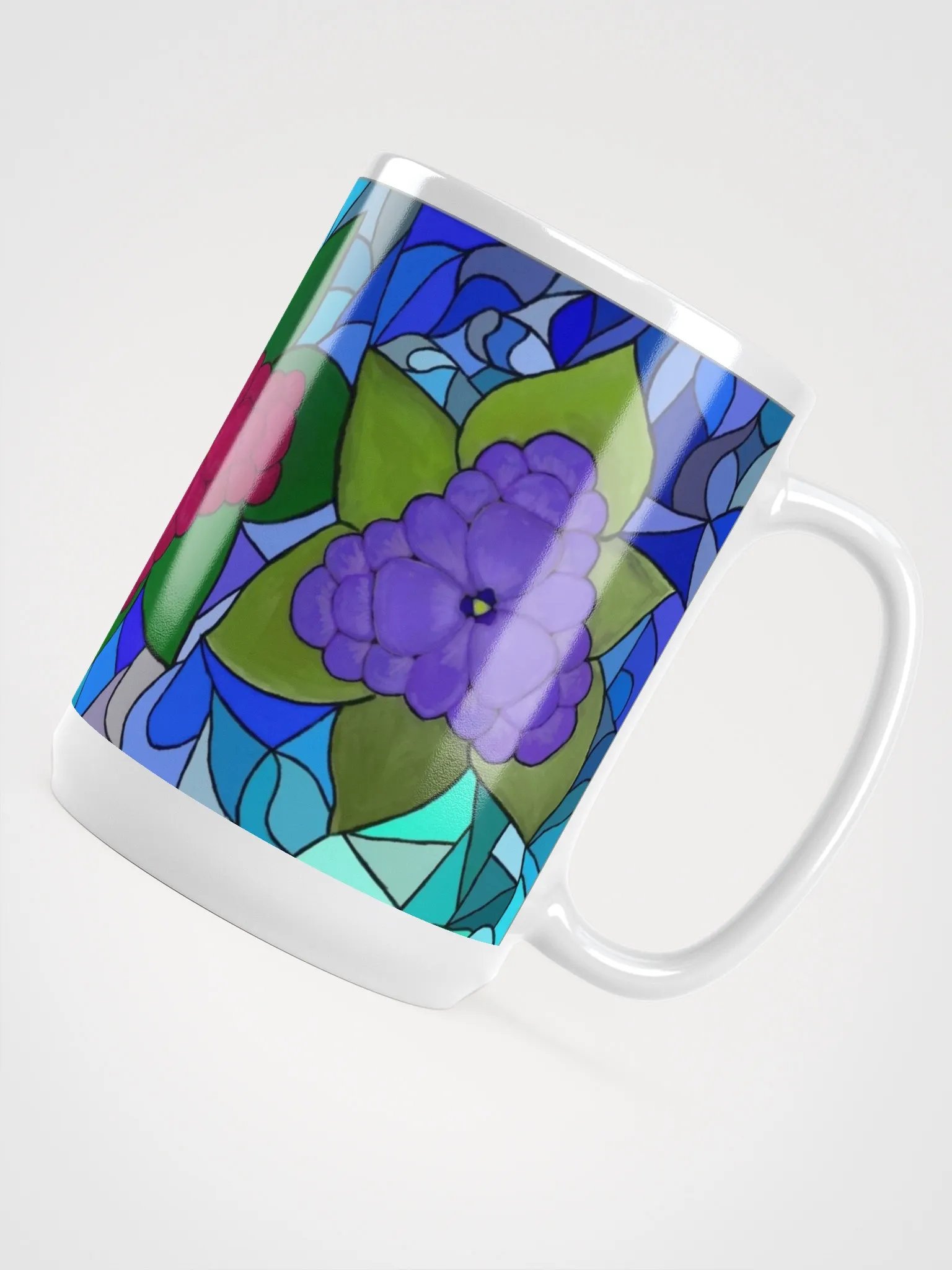 Stained Glass Floral Elegance Mug product image (2)