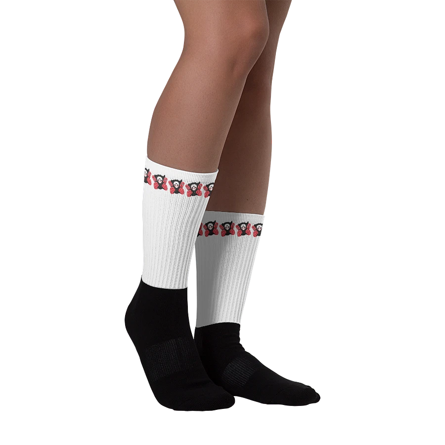White Visceral Stripe Socks product image (2)
