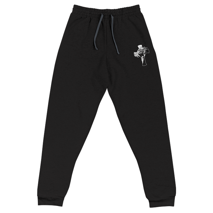 4evercross - Jesus Cross Embroidered Basic Joggers product image (1)