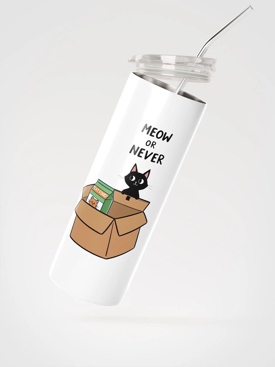 Meow or Never Steel Tumbler product image (2)