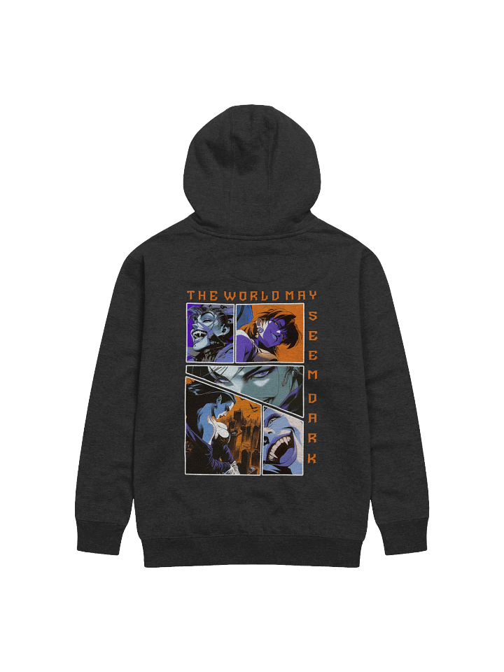 "The world may seem dark" Panel Back Unisex Printed Hoodie product image (2)
