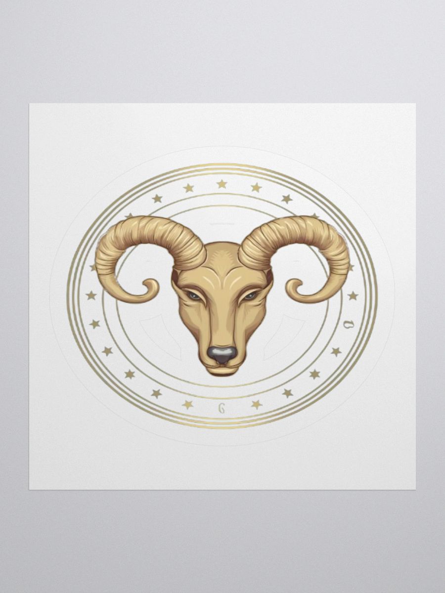 Aries Zodiac Kiss-Cut Sticker product image (3)