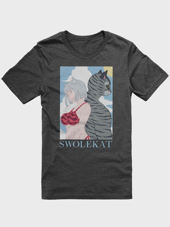 Beach T-shirt (Blue Text) product image (2)