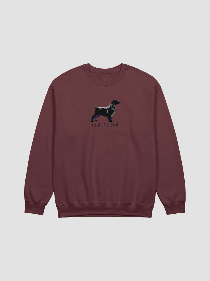 Field of Dreams Sweatshirt (Embroidered) of a Field Spaniel(Black) product image (5)