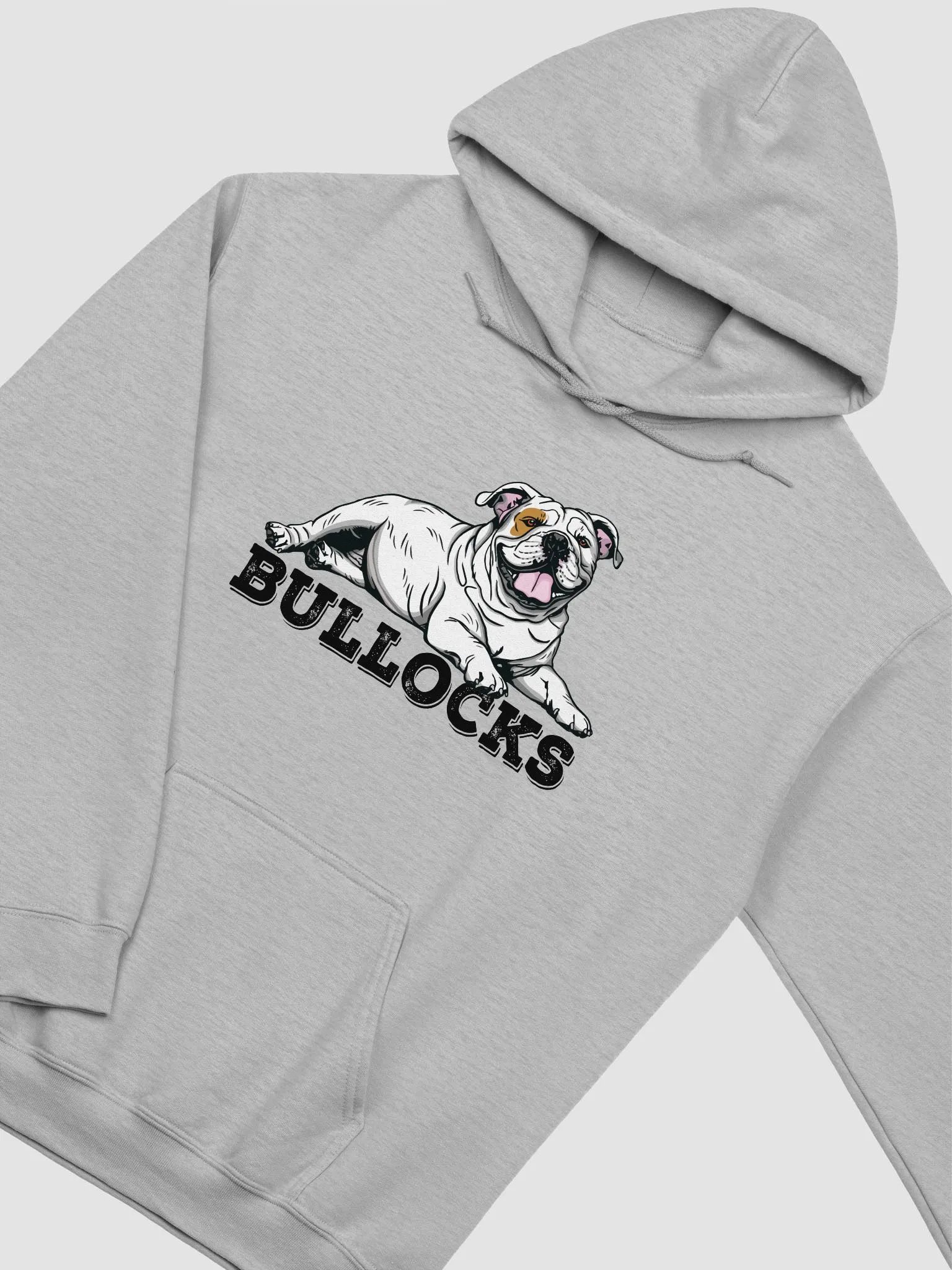 Bullocks Hooded Sweatshirt of an English Bulldog(White) | Funny Hoodie for Bulldog Owners product image (24)