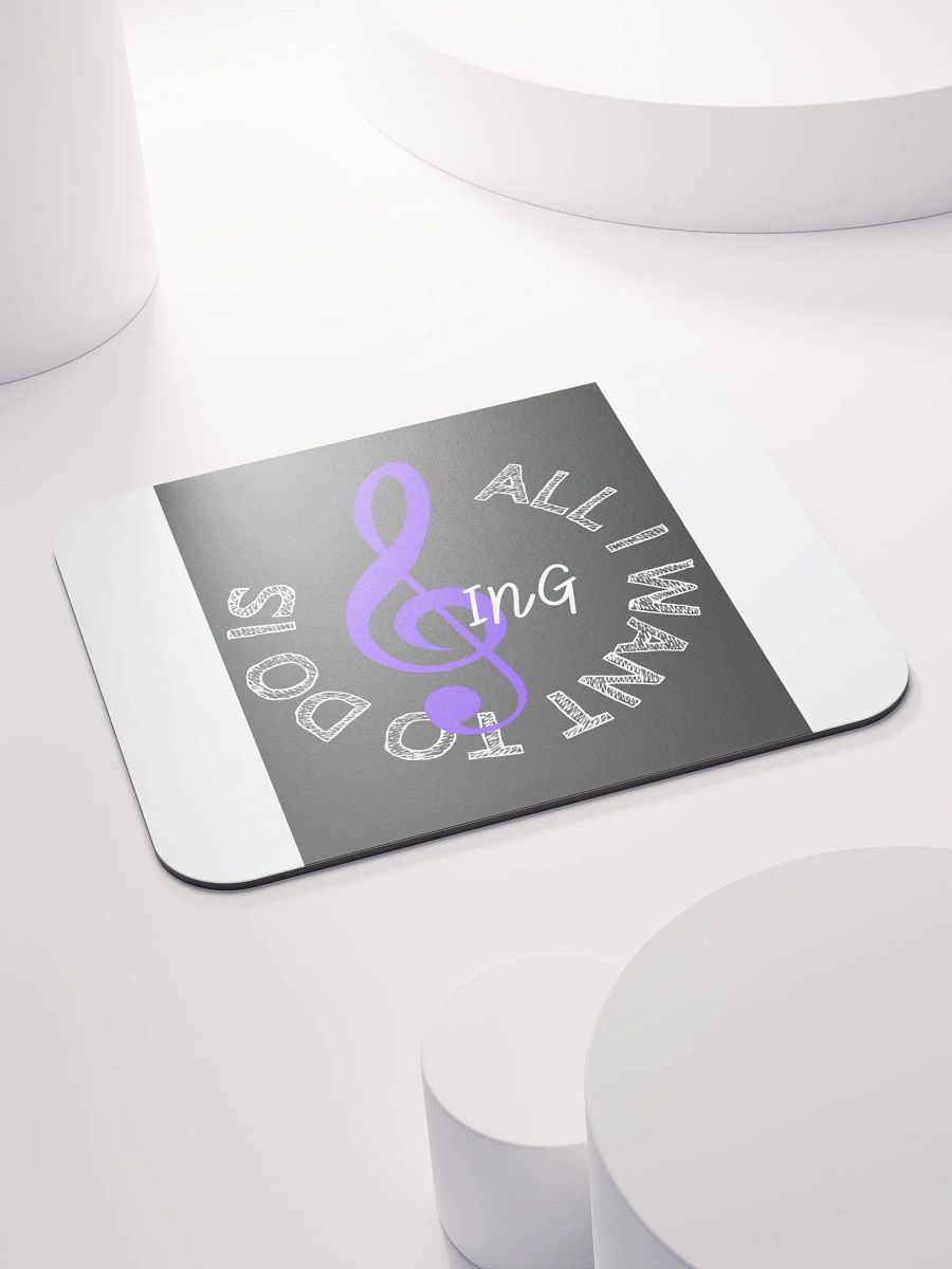 Melodic Muse Mouse Pad – Music-Themed Desk Accessory with Treble Clef Design product image (5)