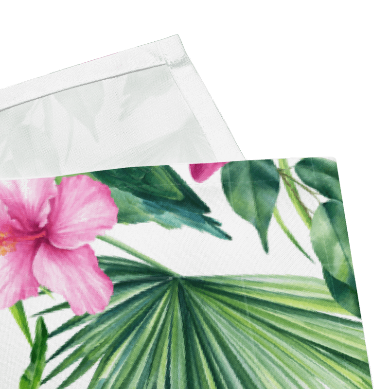 Tropical Parrot & Orchid Cloth Napkins (Set of 4) – 20"x20", Soft Broadcloth, Vibrant Botanical Print product image (5)