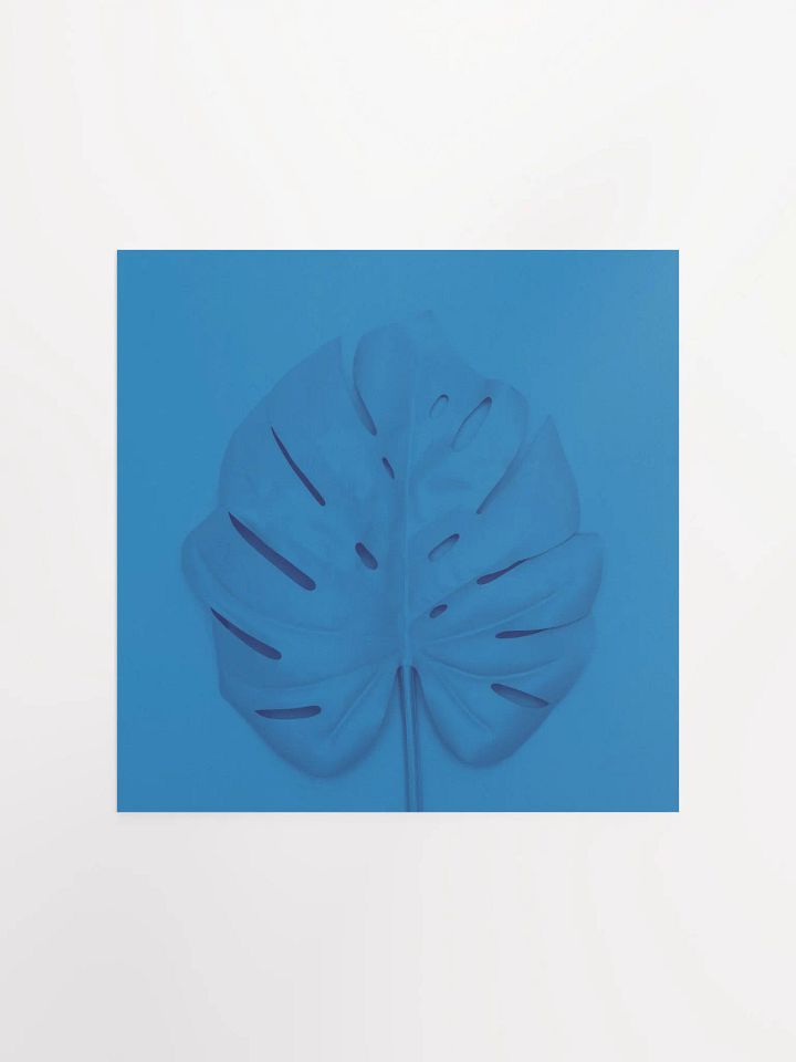 Monstera Blue Pop Art Leaf Print product image (2)