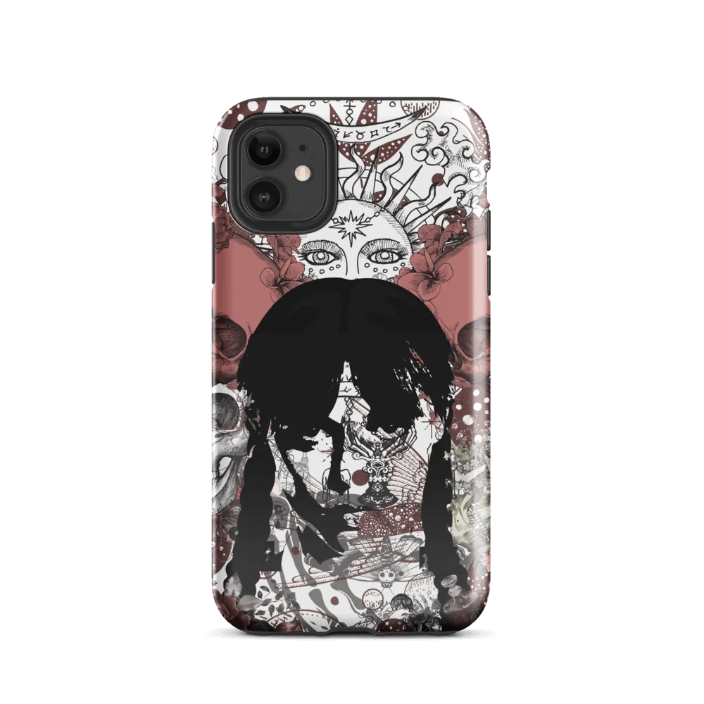 Goth style print tough iPhone case product image (47)