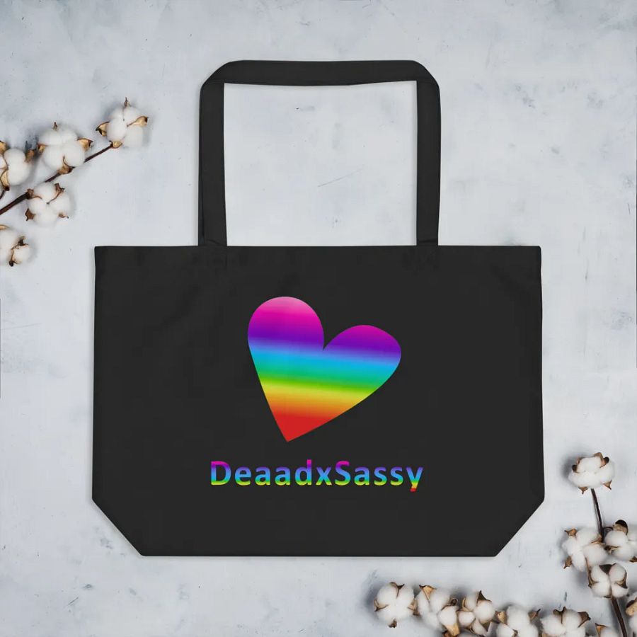 DeaadxSassy Heart Tote Bag product image (4)