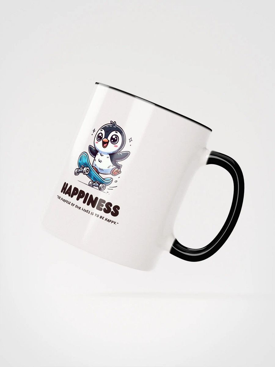 Happiness Penguin Skateboarding Mug product image (23)
