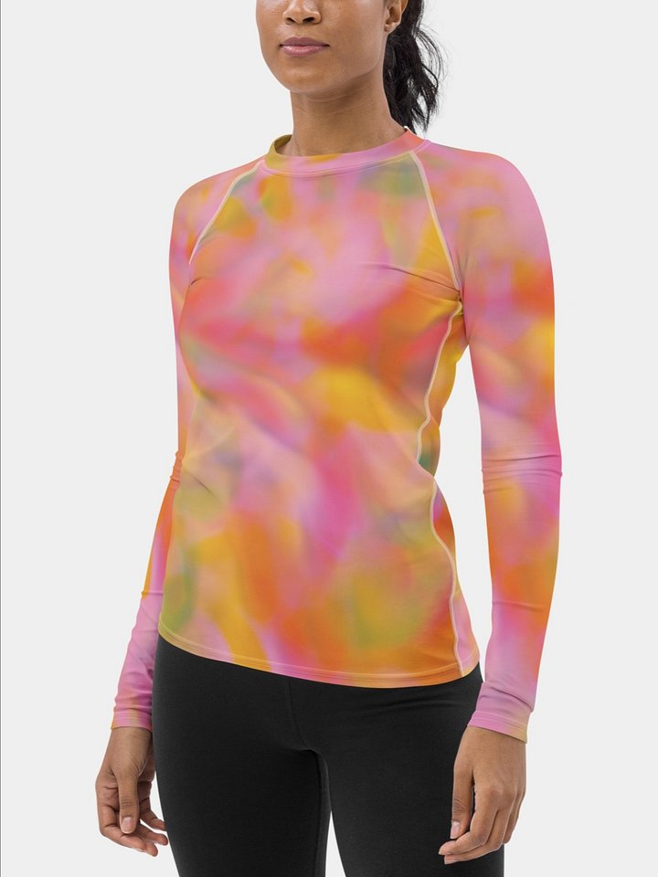 Rash Guard "Sweet Pastel Tie Dye in Orange Light Pink" product image (2)