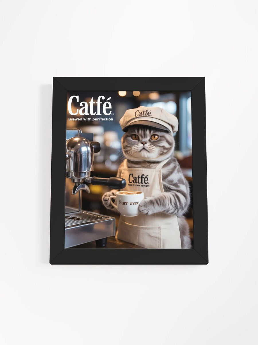 Grumpy Cat Barista Framed Poster product image (2)