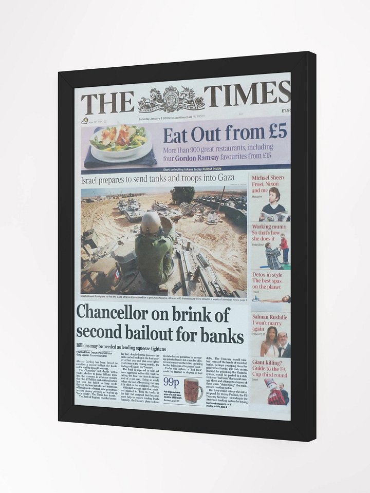 THE TIMES: Chancellor on brink of second bailout for banks product image (2)
