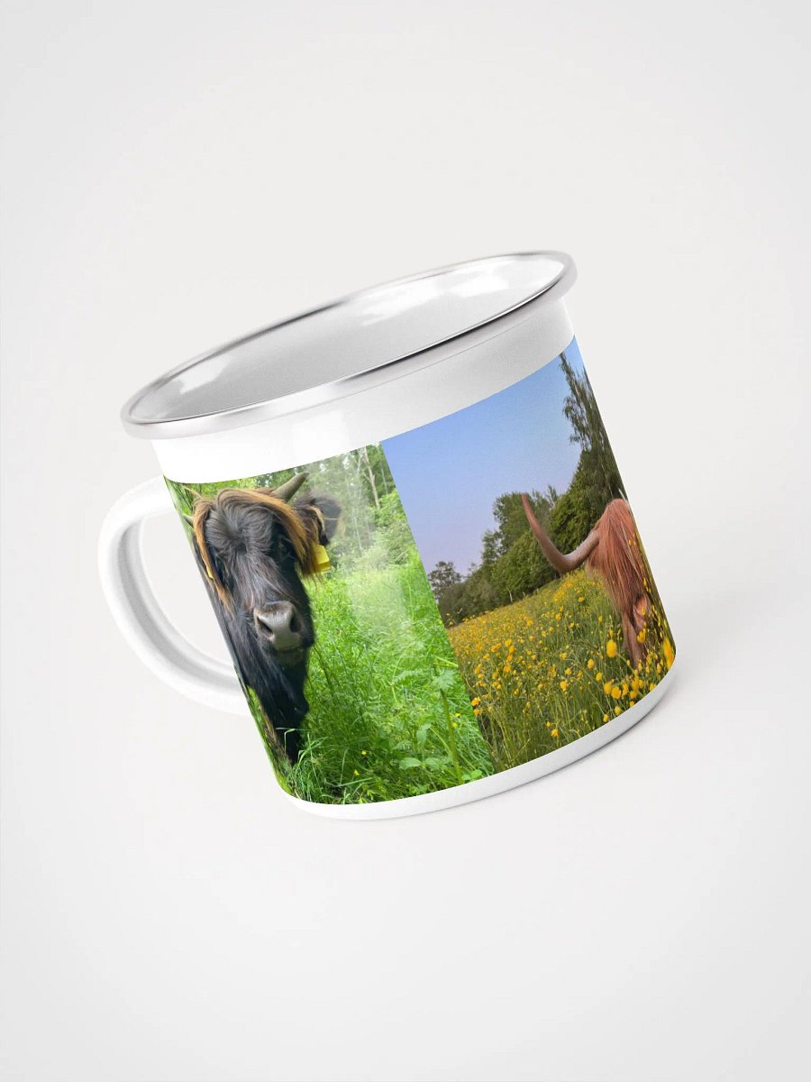 Rustic Highland Cattle Enamel Mug Set product image (4)