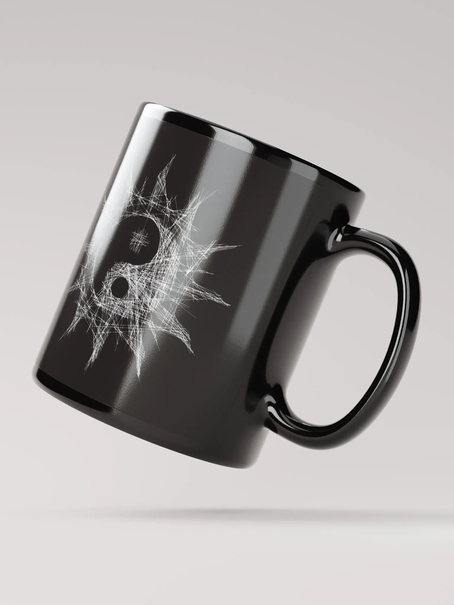 Mystic Sun - White Celestial Yin-Yang Design product image (2)