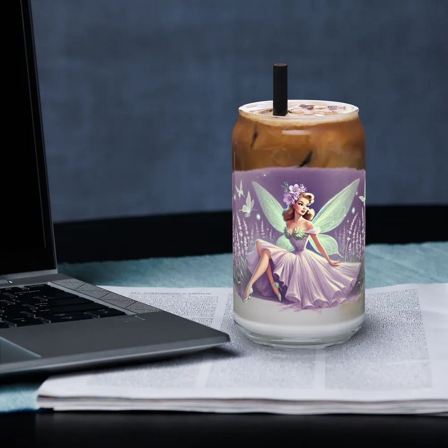 Lavender Fairy Can-Shaped Glass product image (33)
