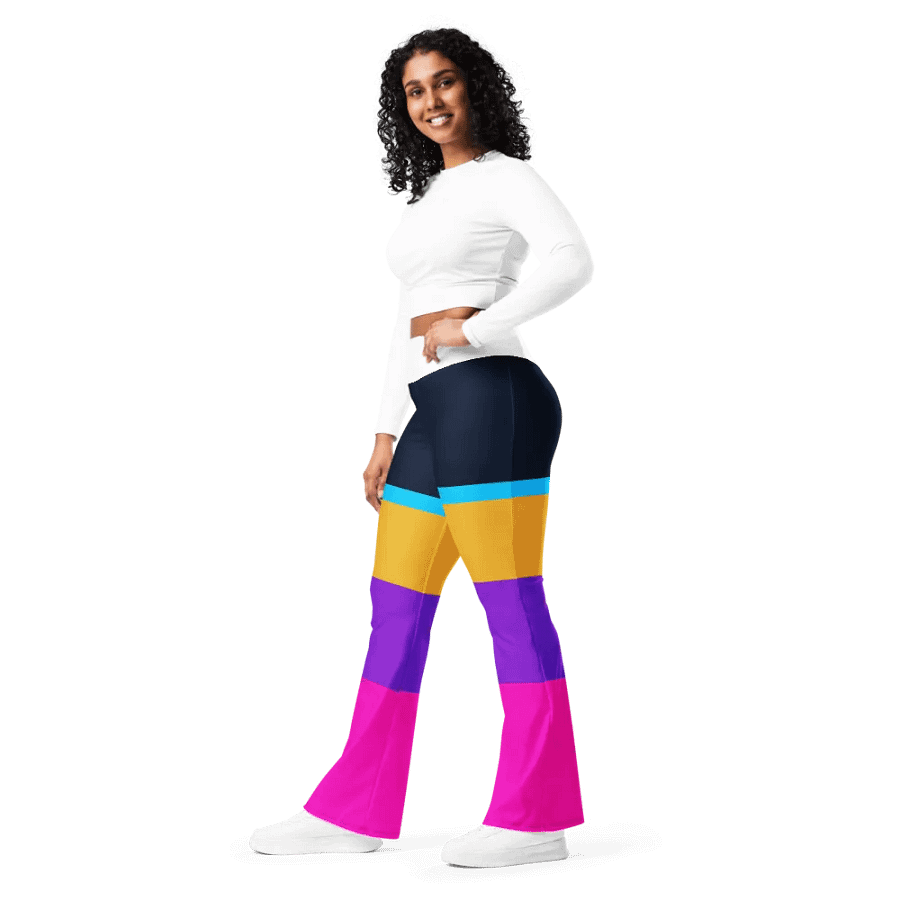 Color Block Flare Leggings product image (4)