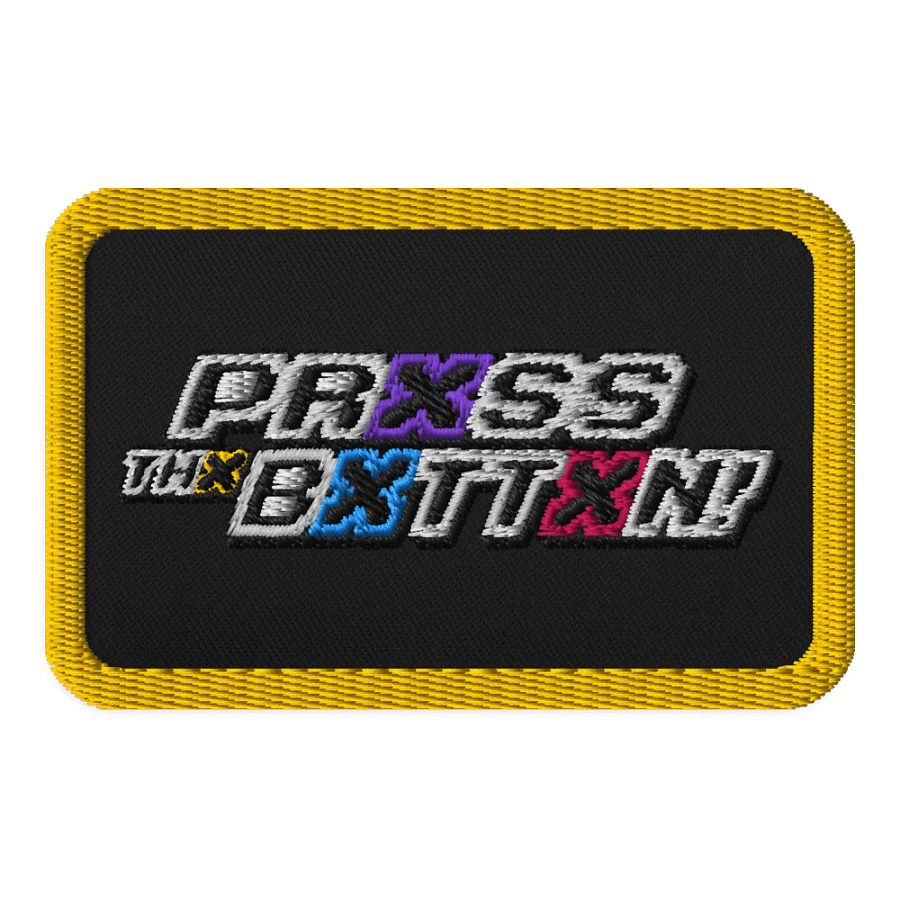 Prxss Thx Bxttxn! Rectangle Patch product image (1)