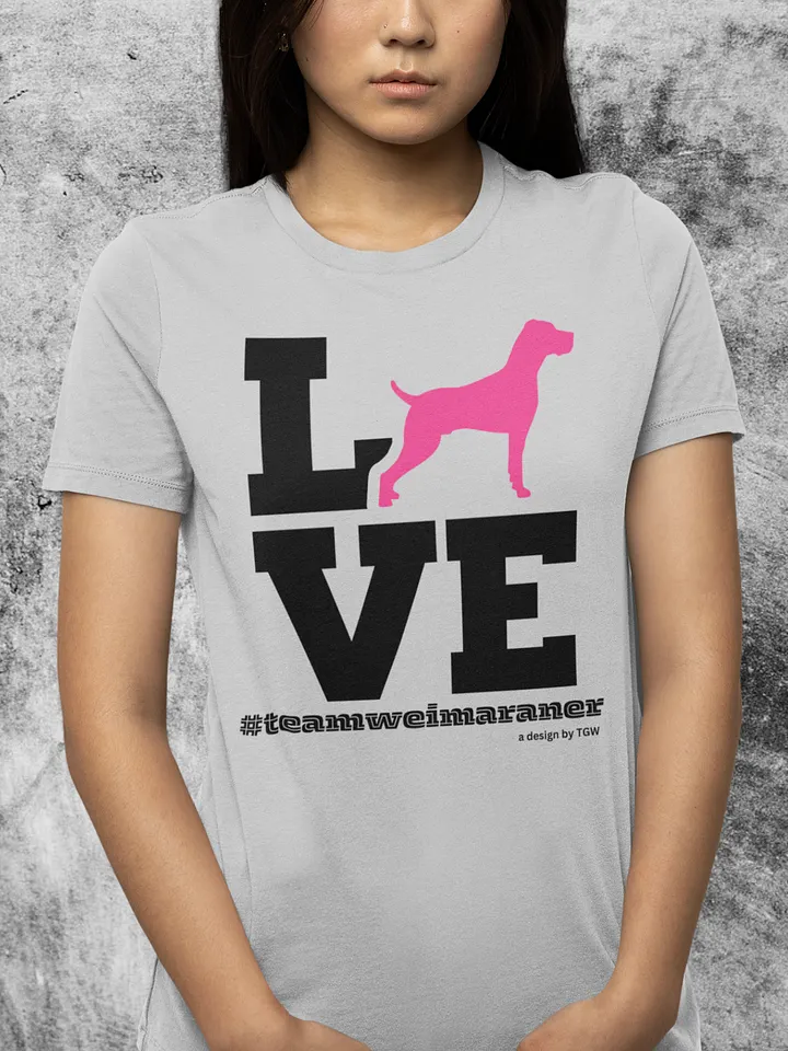 L.O.V.E. Weims (Pink) - Bella+Canvas Supersoft T-shirt product image (1)