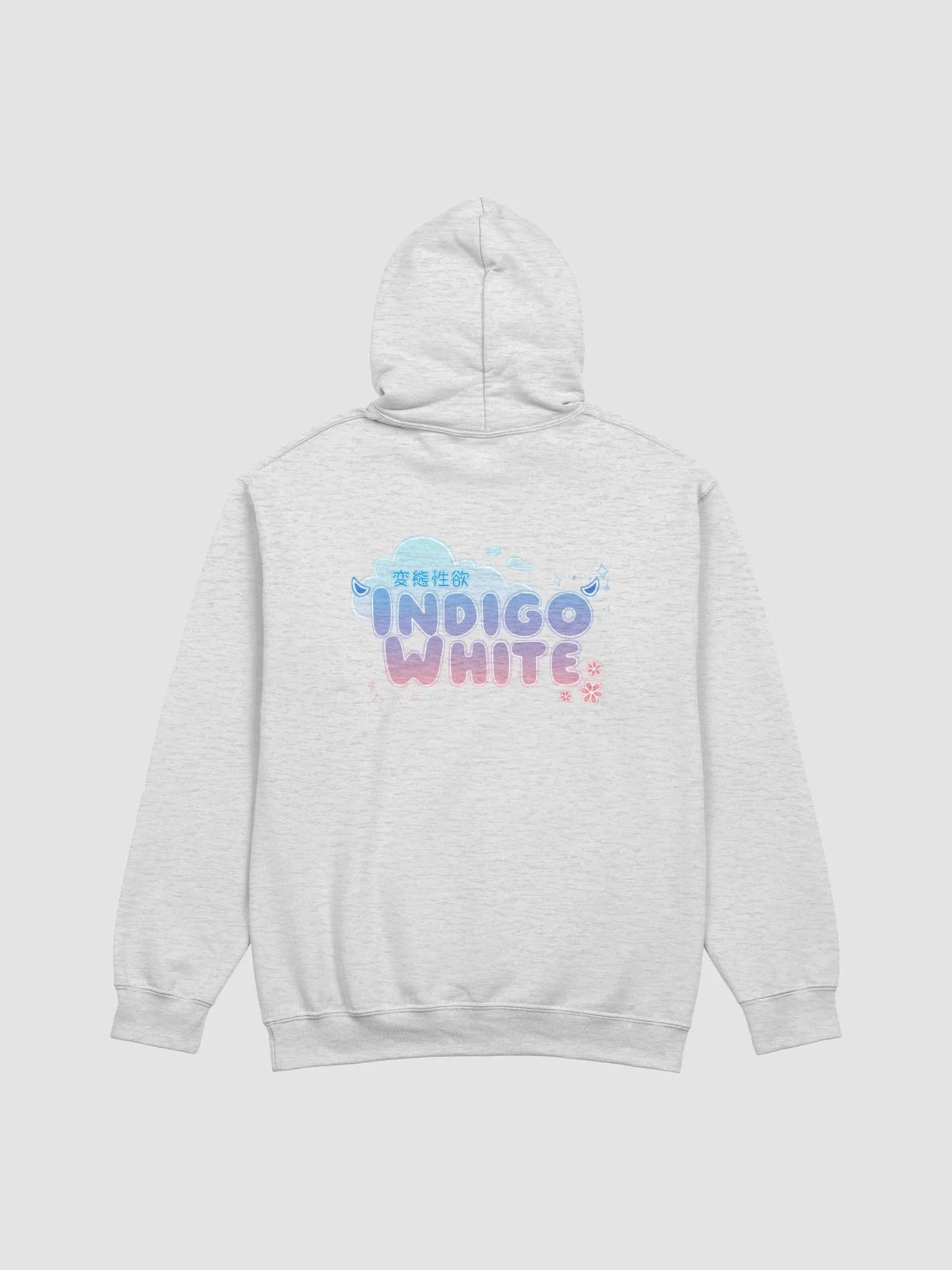 Indigo White Logo Hoodie product image (14)