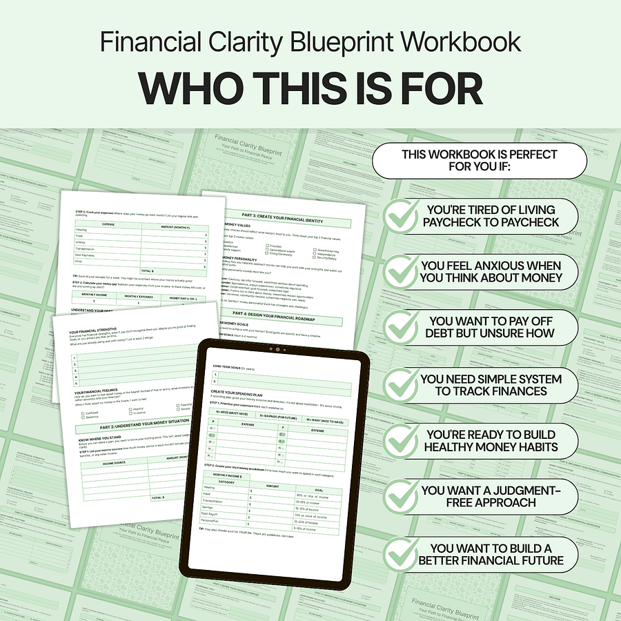 Financial Clarity Blueprint - Google Docs product image (3)