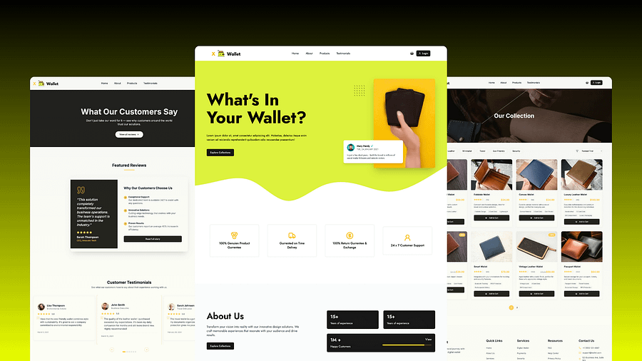 Wallet E-commerce Store with React, Next.js, Tailwindcss, Shadcn UI & AOS Animation product image (4)