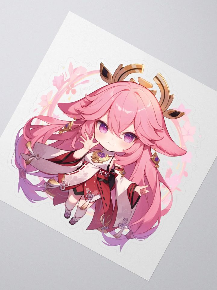 Yae Miko Genshin Impact Vinyl Sticker product image (2)