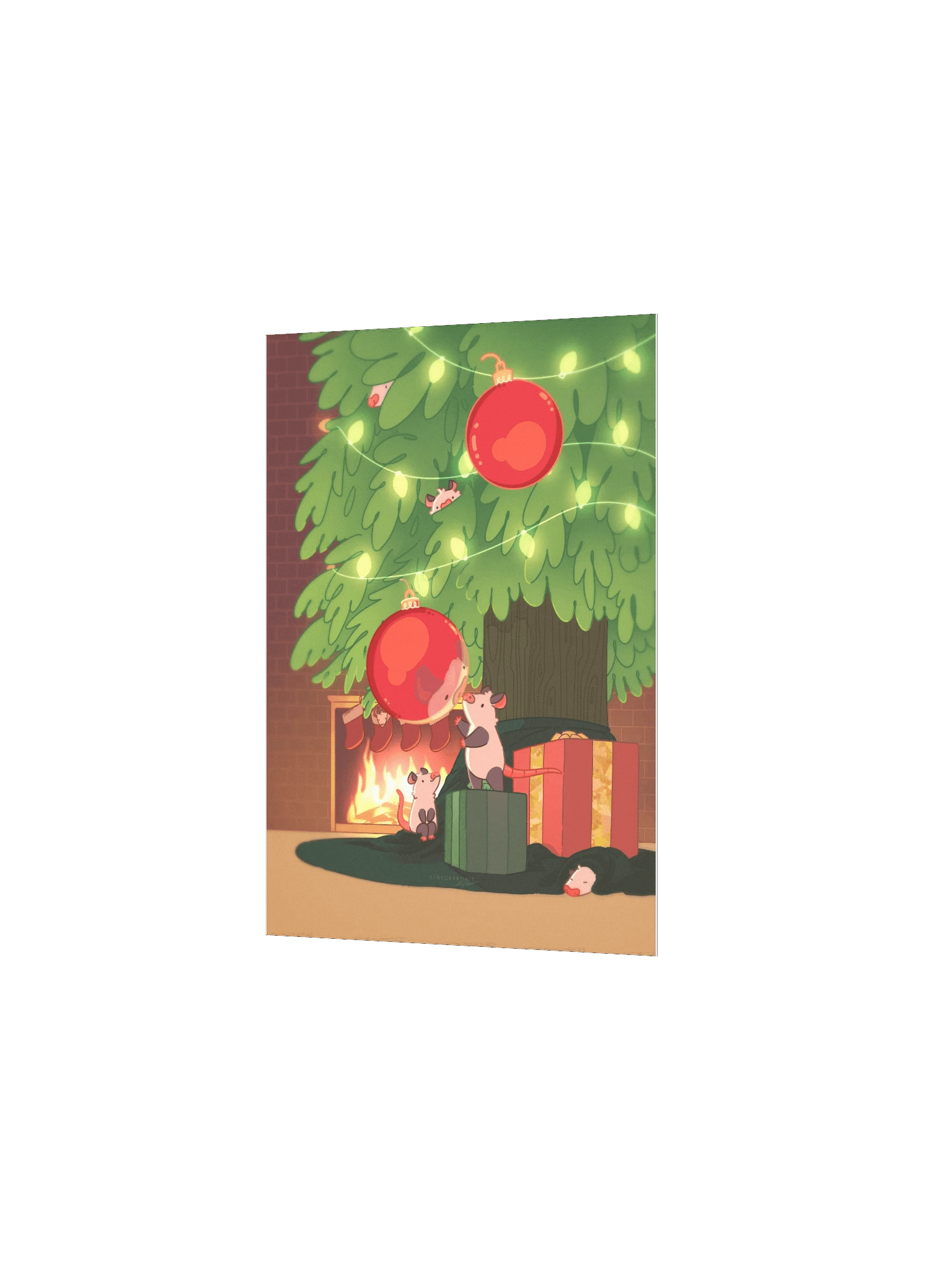 December Night Possum Print product image (3)