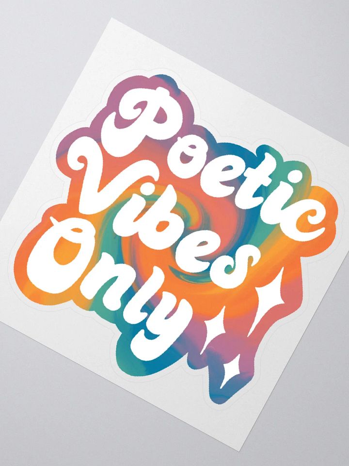 Poetic Vibes Only Sticker product image (2)