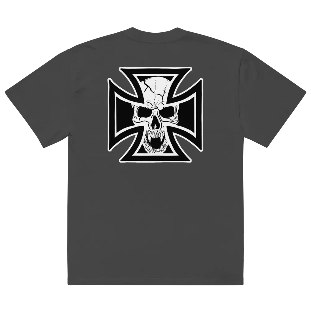 Maltese cross and skull tee product image (6)