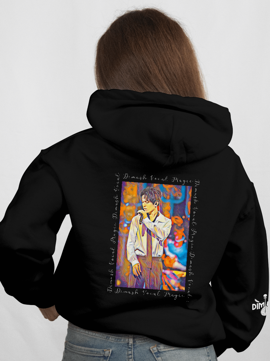 Singer From Kazakhstan Zippered Gildan Unisex Hoodie With Sleeve Design product image (2)