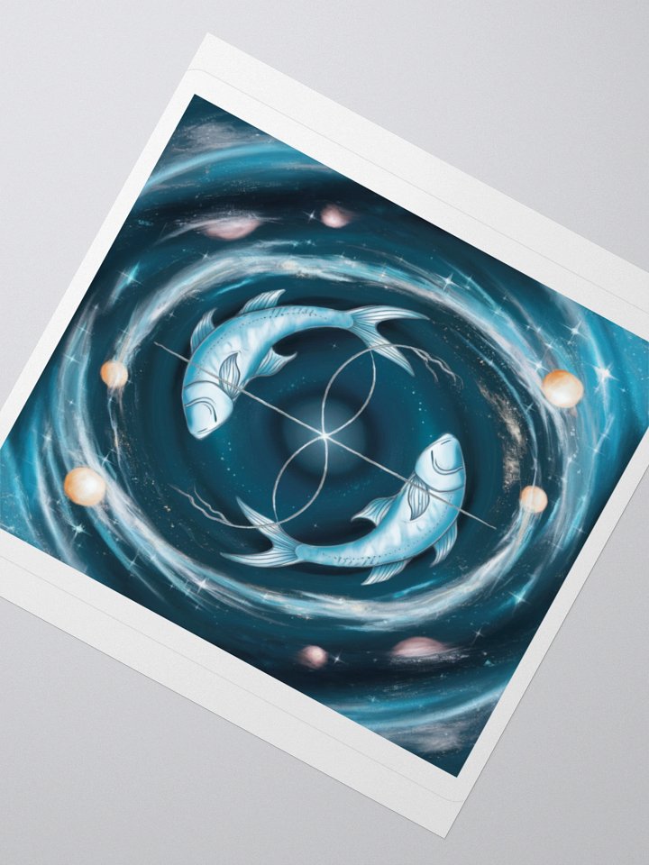 Cosmic Pisces Fish Vinyl Sticker - Perfect for Laptops and Water Bottles! product image (6)