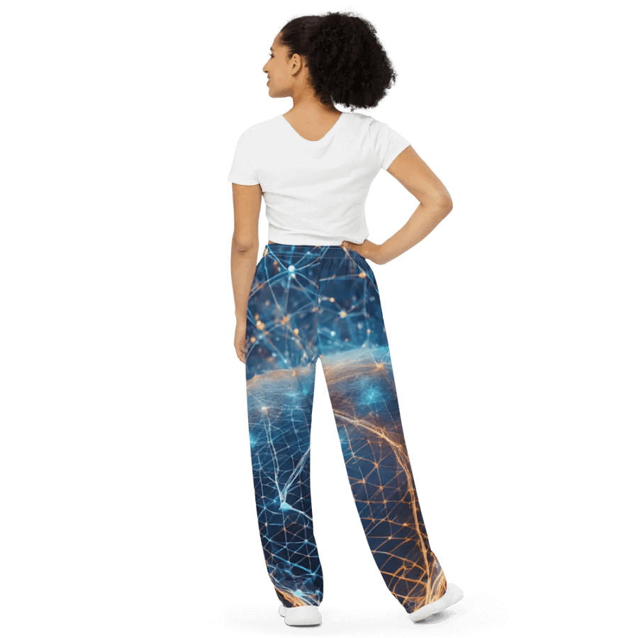 Neural Network Connection Wide-Leg Pants product image (4)