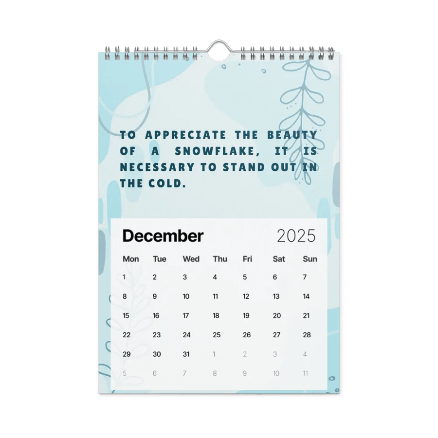 FLORAL INSPIRATIONAL QUOTES WALL CALENDAR 2025 product image (4)