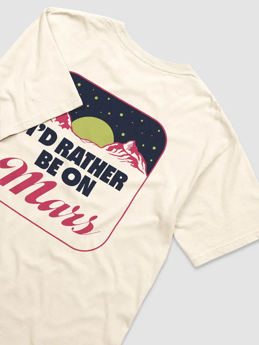 Rather Be On Mars Cotton T-shirt product image (3)