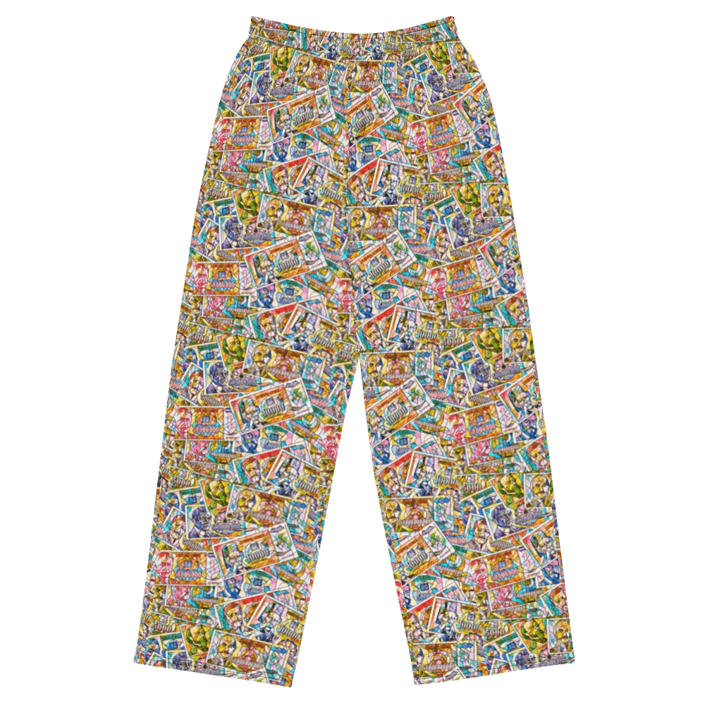 Jugoslovenski inflatorni dinar 1993 (Kolaž/mozaik) All-Over Print Unisex Wide-Leg Pants product image (2)