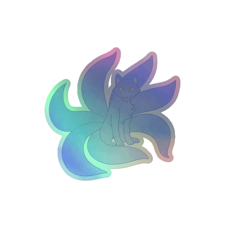 Celestial Kitsune Holographic Sticker product image (2)