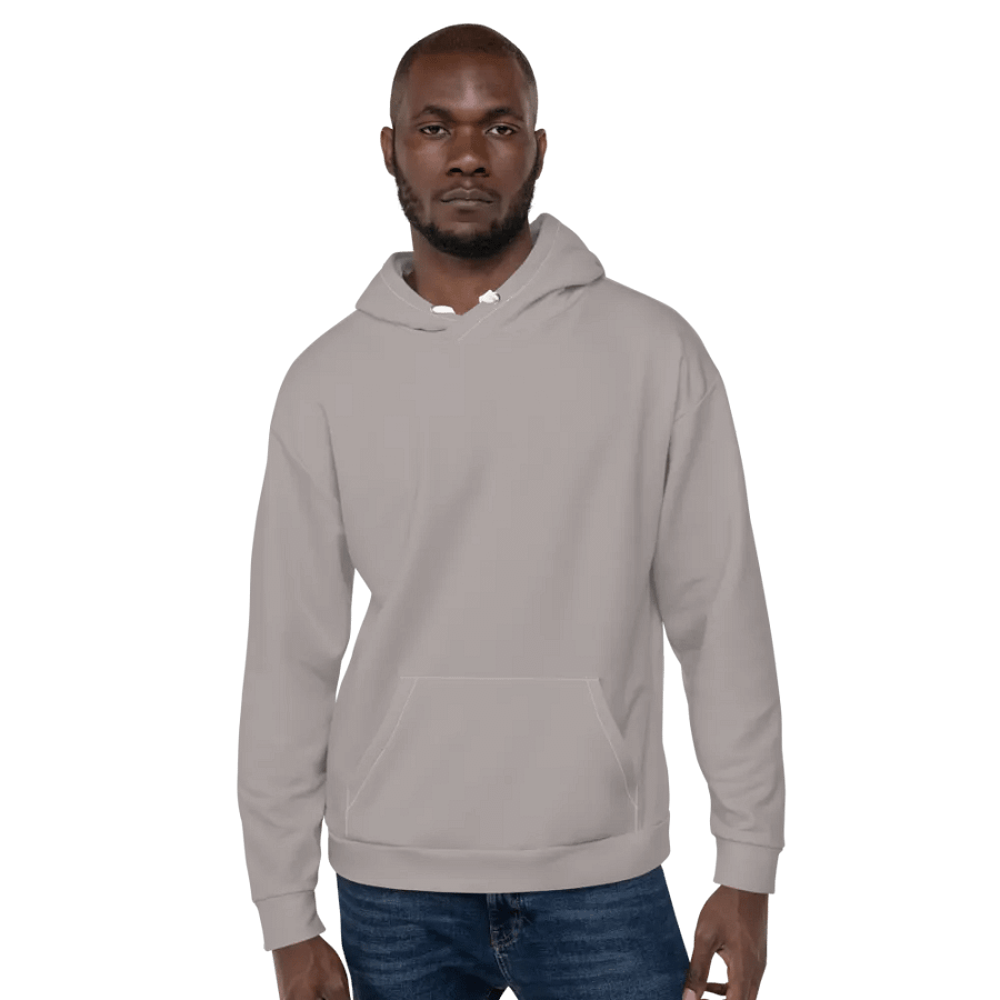 Plain Grey Soft Summer Unisex Recycled Polyester Heavyweight Premium Hoodie by Treasure Pie product image (7)