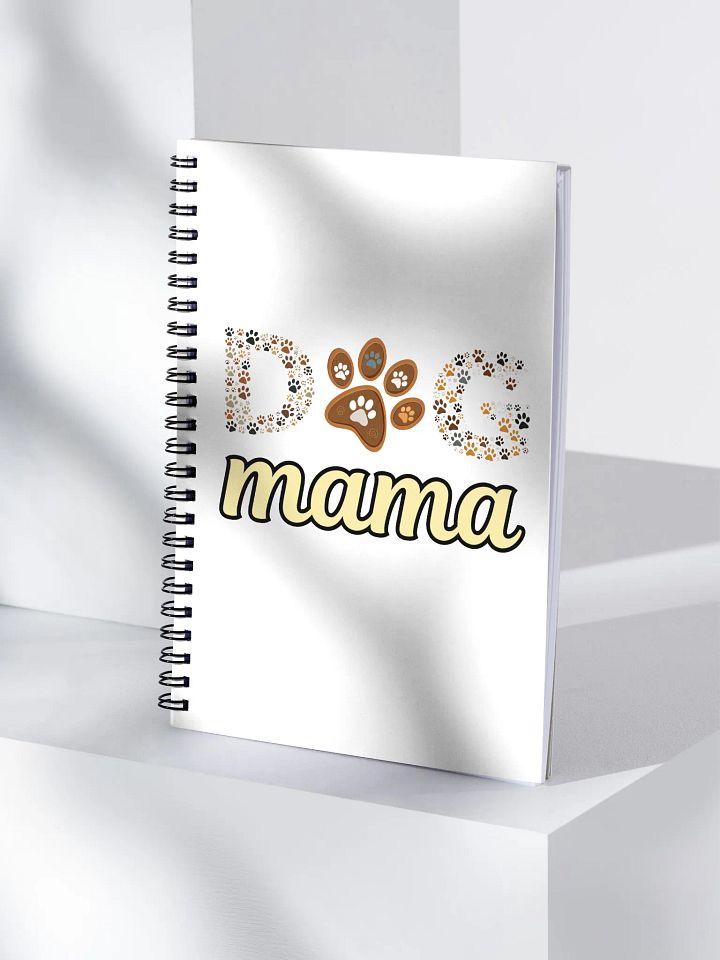 Dog Mama Paw Print Spiral Notebook product image (1)