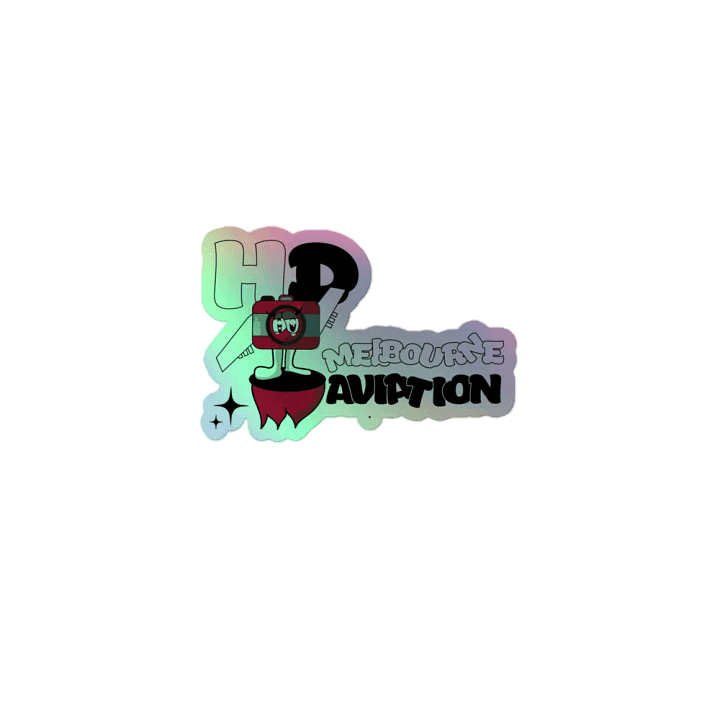 HD Melbourne Aviation Logo & Mascot Holographic Sticker product image (1)