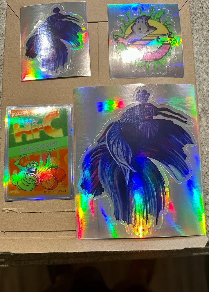 Hi-C Ecto Cooler Reissue Juice Box Holofoil Sticker product image (2)