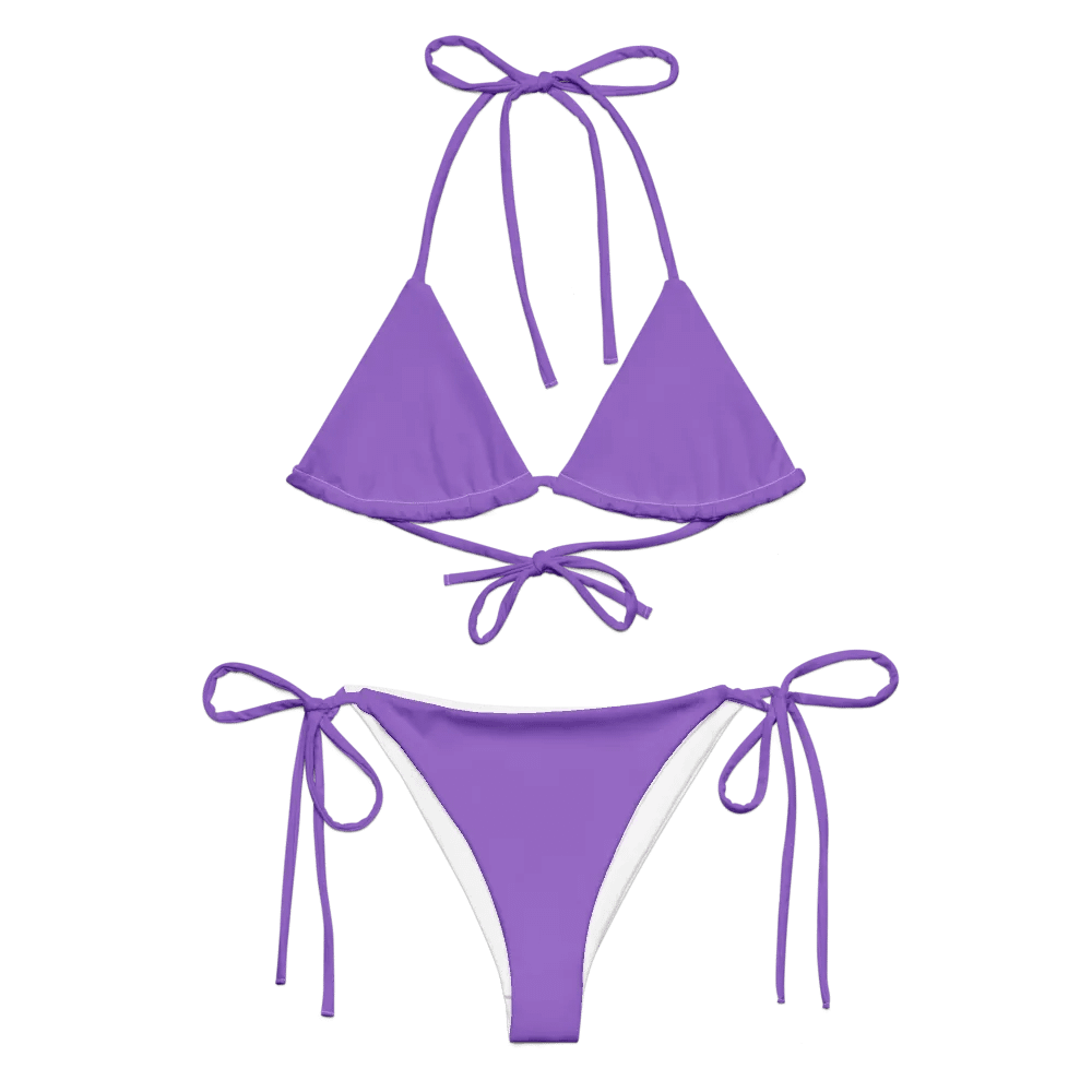 Plain Color Amethyst String Bikini Set product image (5)