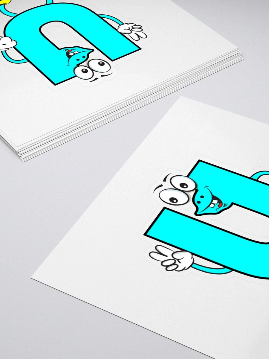 U Letter Cartoon Character Sticker product image (4)