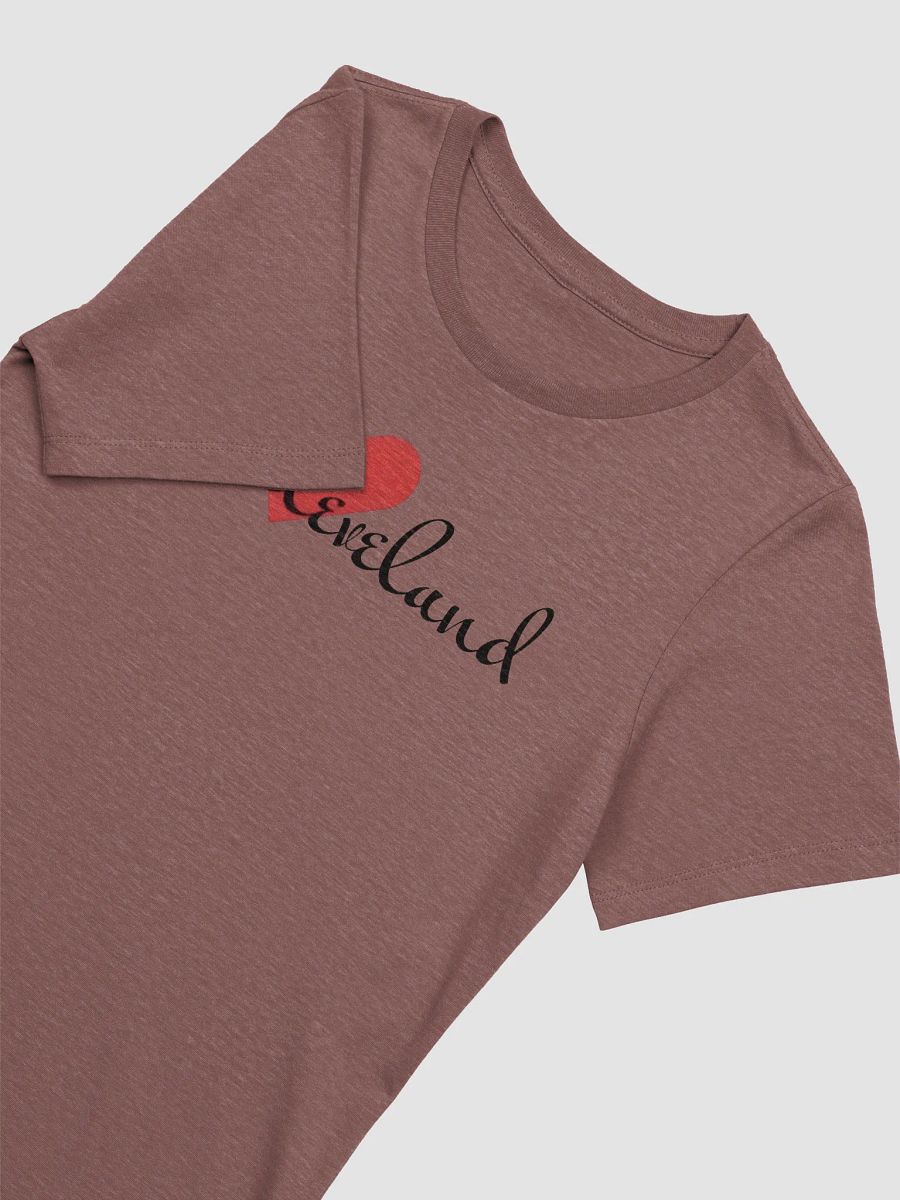 Women's Supersoft Relaxed-fit T-Shirt Love Cleveland Heart Slogan product image (7)