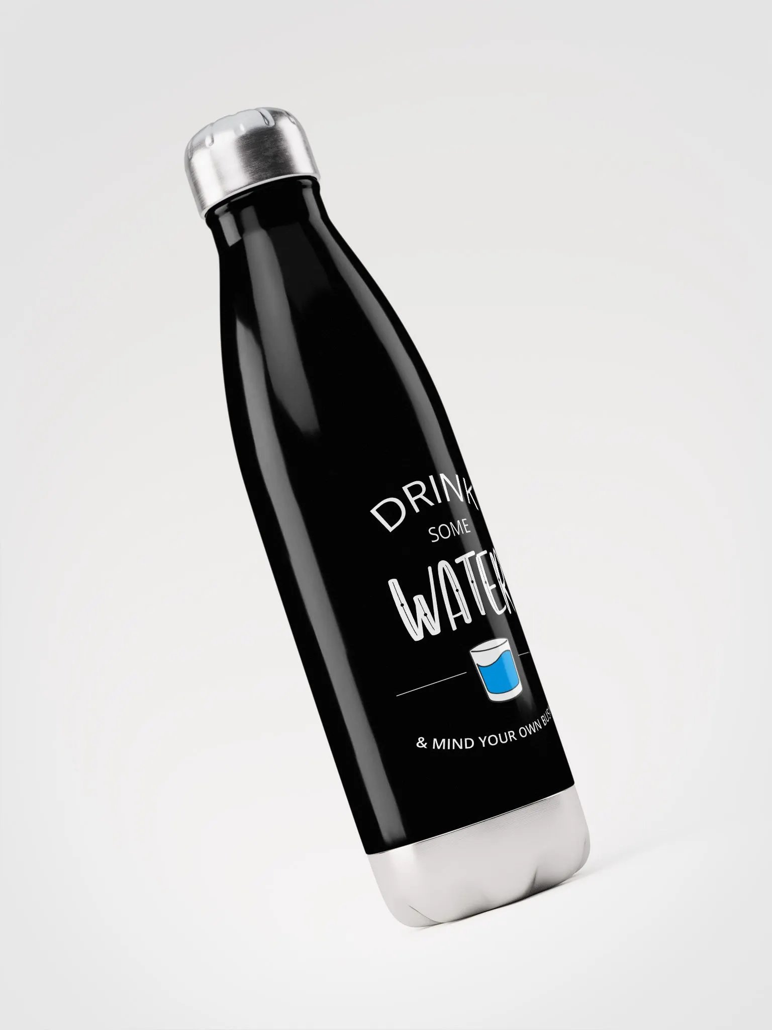 17 oz Drink Some Water Stainless Steel Water Bottle product image (3)