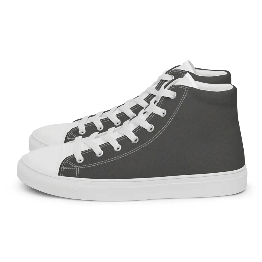 Men's black and white high top canvas sneakers product image (6)