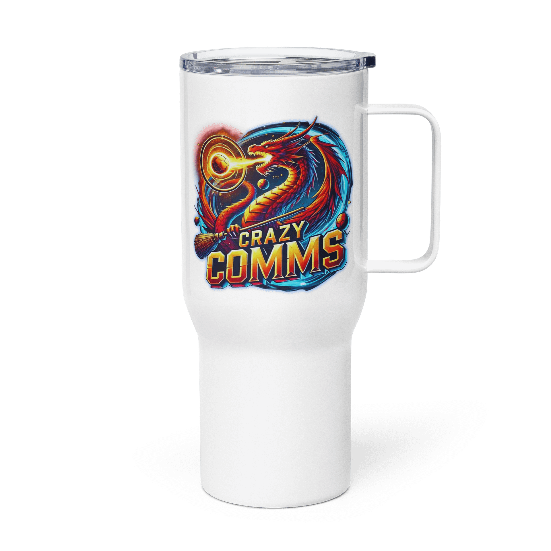 Crazy Comms Team Travel Mug with a Handle product image (4)